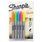 Sharpie Neon Permanent Markers, Fine Bullet Tip, Assorted Colors, 5/Pack